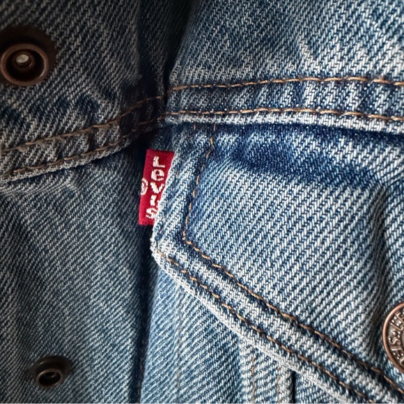 Women’s Levi’s Original Trucker Denim Sherpa Jacket - Picture 5 of 6